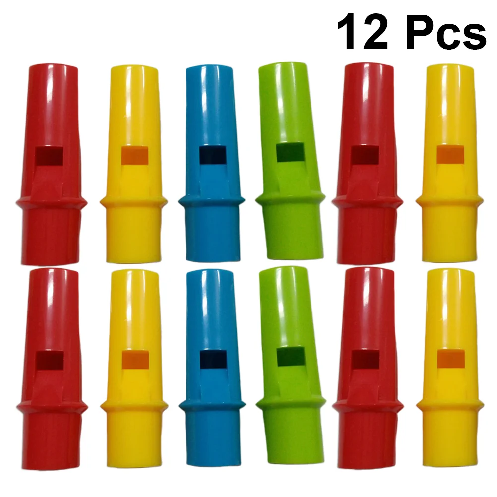 12 Pcs Pan Flute Chinese Kids Whistle Party Favors for Water Bath Toy DIY Flutes Toys Whistles Music Instrument Cylinder