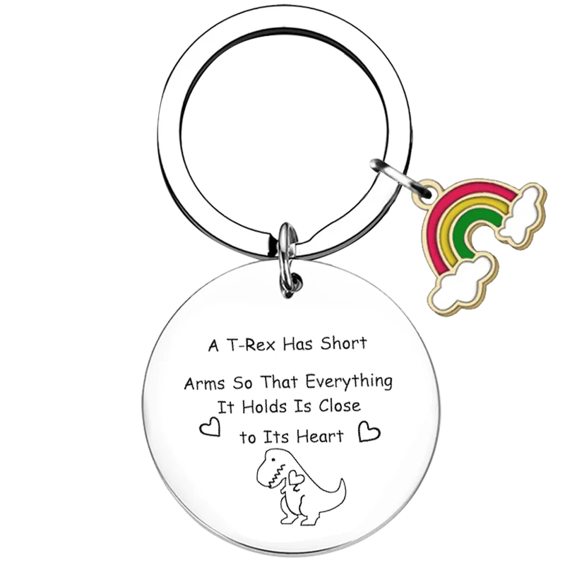 Dinosaur Gift Girlfriend Key Chain Ring Tyrannosaurus Rex Gift keychain pendant Dinosaur Lover Gift T-Rex Gift son Daughter Gift