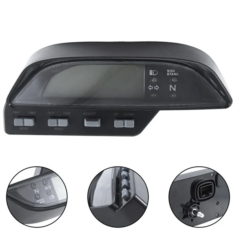 BB-1PC Motorcycle Digital Speedometer Odometer Black For Honda XR250