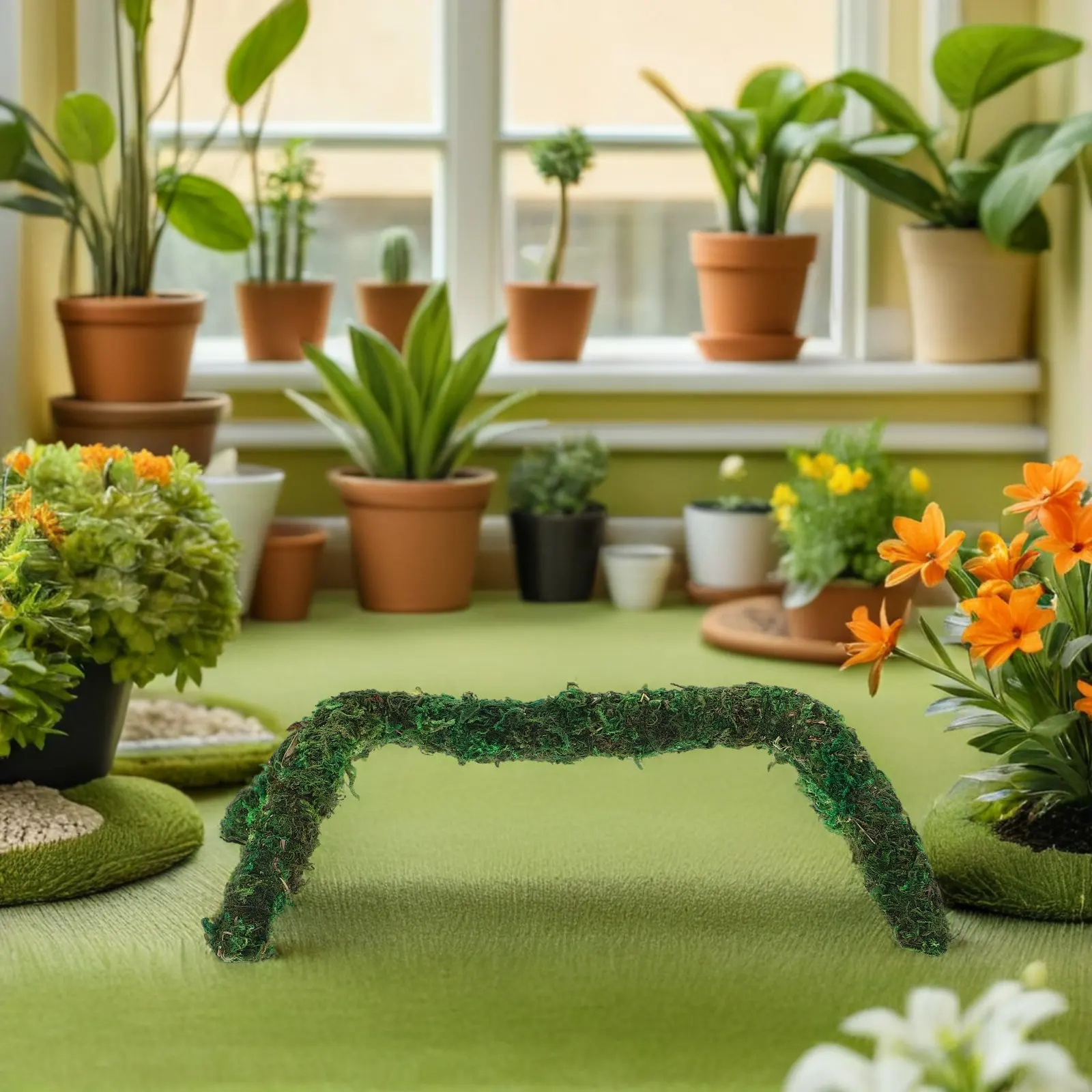 2pcs Moss Climbing Pole Stackable Flexible Monstera Stick Adjustable Plant Support Stake For Indoor Vines Pothos Garden Art Moss