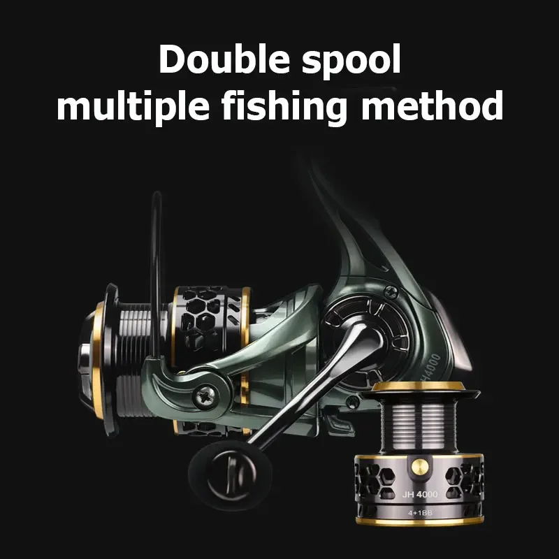 2024 New 12KG Max Metal Spool Ultralight Spinning Wheel for Sea Saltwater Carp fishing Tackle Durable Fishing Reel(Give Gifts)