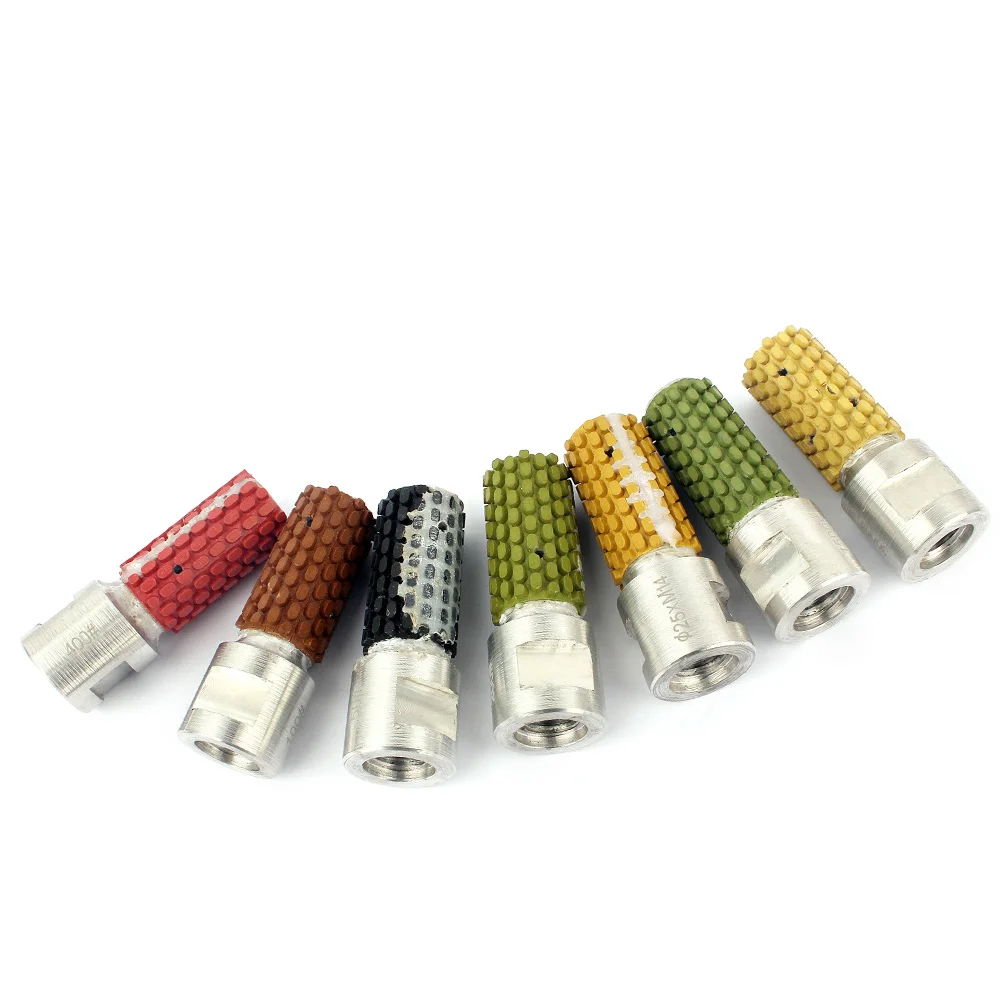 

Набор из 7 алмазных шлифовальных кругов 1 дюйм (25 мм) для влажной шлифовки, резьба M14 5/8-11, для шлифовки и полировки камня, отверстий под раковины