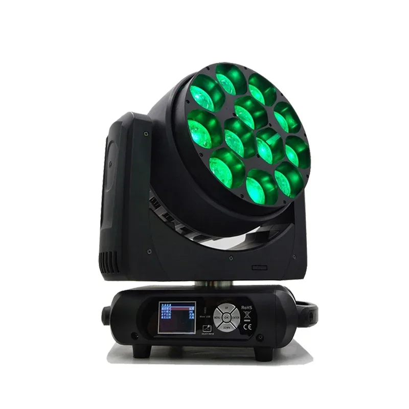 

Custom design professional stage lighting DJ pixel control12*40W RGBW 4in1 zoom wash led moving head light