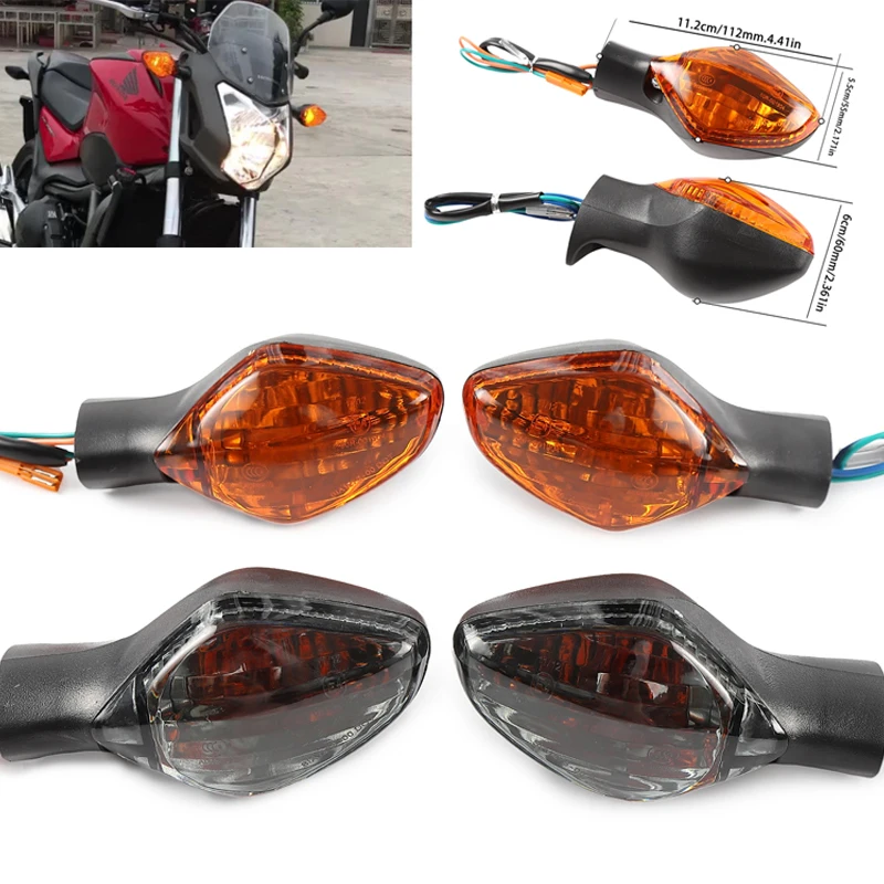 Turn Signal Indicator Light For HONDA CBR500R CBR650F CB650F CB500F CB500X MSX125 Rebel 500 300 Motorcycle Directional Blinker