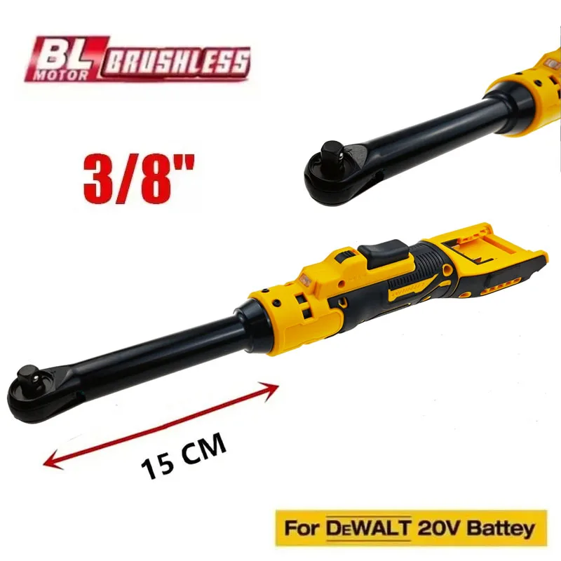 Cordless Ratchet Wrench Upgraded Extended Head Removal Screw Nut 220N.m 3/8