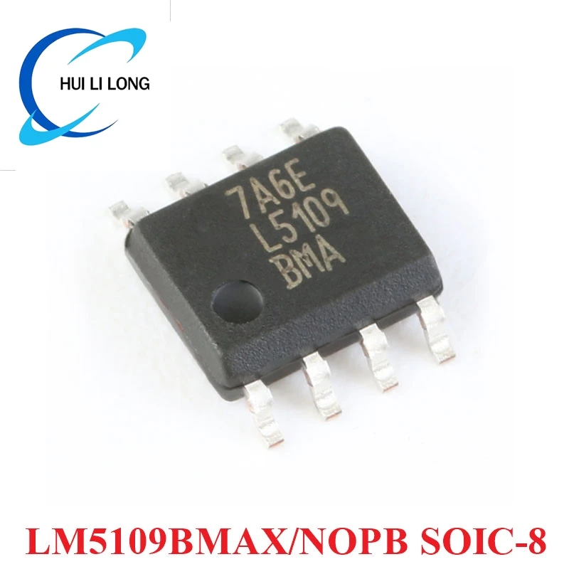 5pcs LM5109 LM5109BMAX/NOPB SOIC-8 L5109 LM5109B LM5109BMA L5109BMA Hoogspanning 1A Piek Half-brug Gate Driver IC Chip