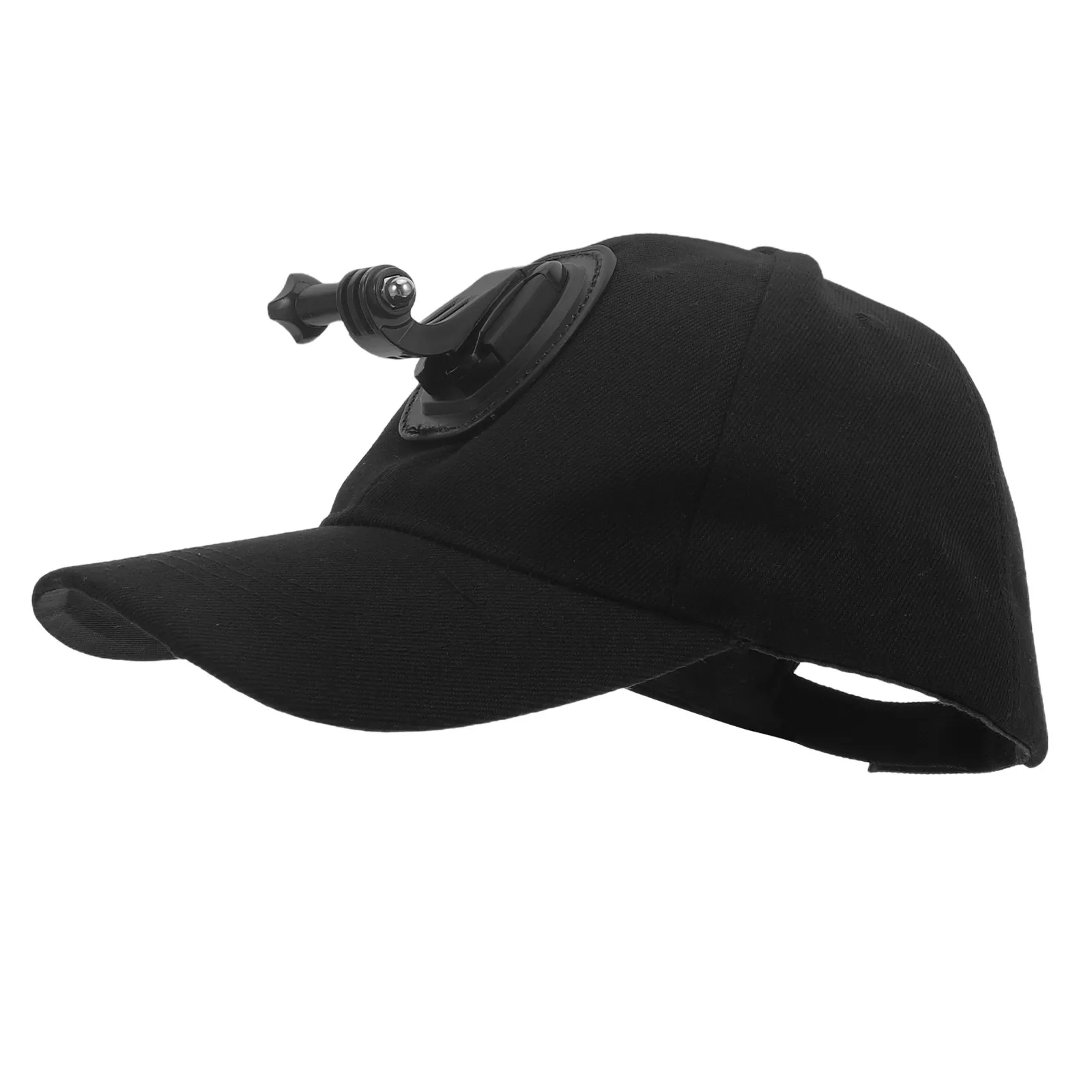 

Baseball Cap Camera Mount Quick Release Buckle Outdoor Running Camera Gear Hands-Free Filming Hat Black