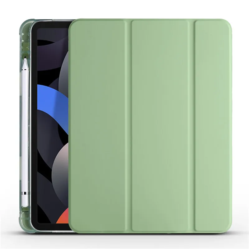 

Чехол для iPad 6-го 8-го 9-го поколения, трехскладной кожаный смарт-чехол для iPad 10,2 9,7 Air 4 3 2 1 iPad 9 8 7 6 5, чехол с держателем для карандашей