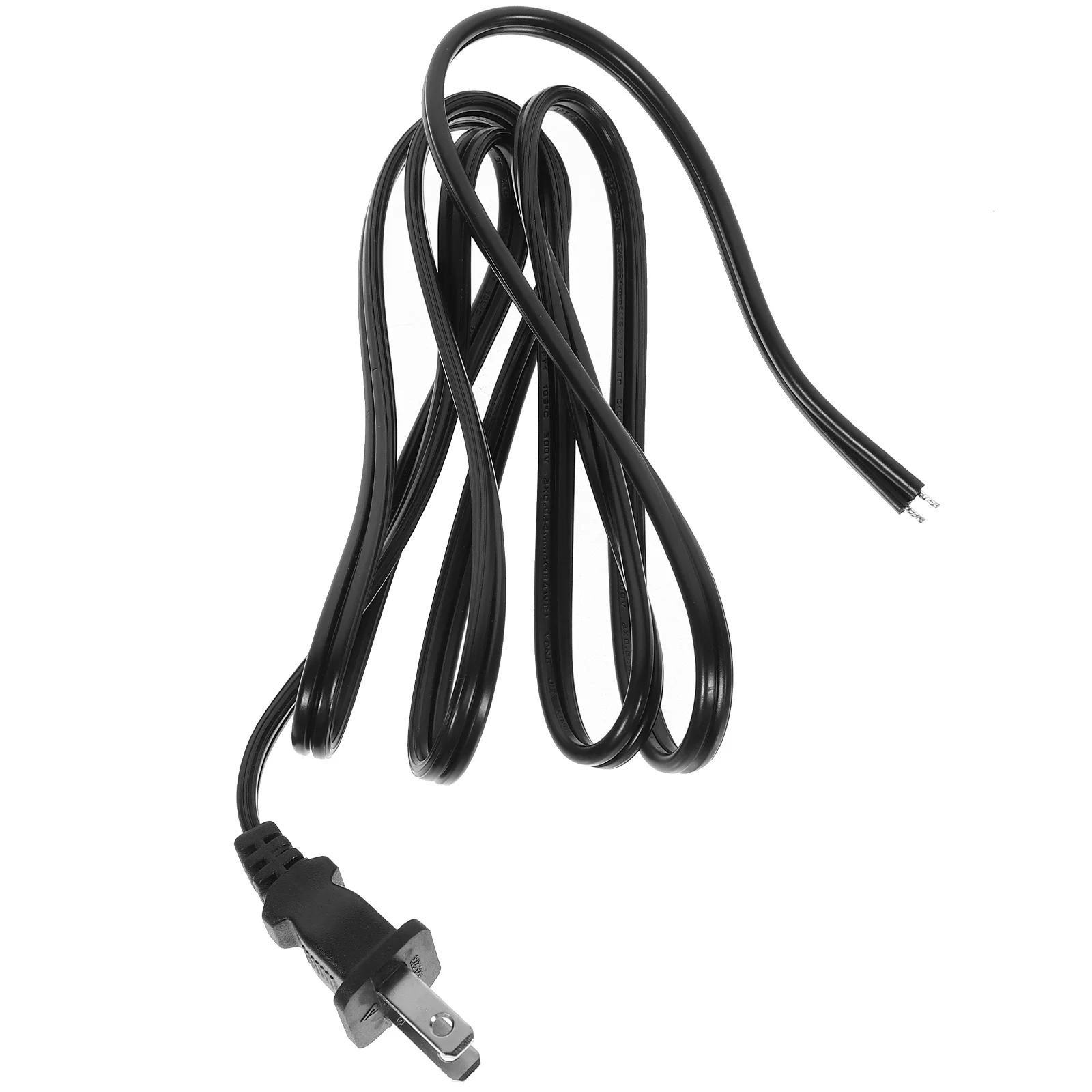 1.5 متر 2 الشق سلك الطاقة استبدال مصباح الحبل تمديد كابل لأجهزة المكاتب المنزلية جهاز كمبيوتر راديو غسالة صحون آلة أداة