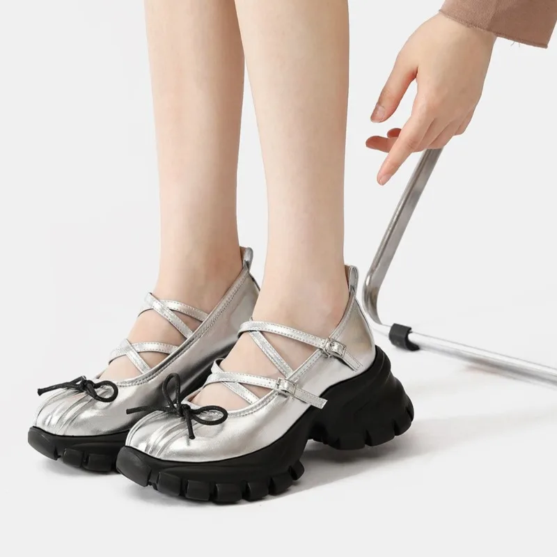 

New Women Mary Jane Shoes Exquisite Round Head Chunky Sneakers for Woman Fashion Lolita Casual Shoe Designer Shoes Zapatos Mujer
