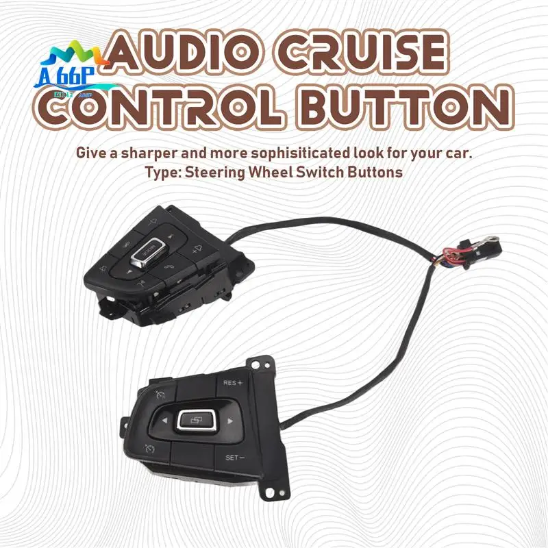 

A66P-Car Multi-Function Steering Wheel Switch Buttons For Chery Tiggo 4 5X 404000048AA Audio Cruise Control Button