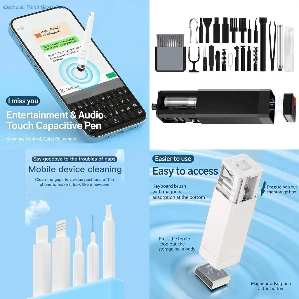 A3PD 32Pcs Component Cleaning For Removing Dust From Computers Monitors Phones And Camera Lens