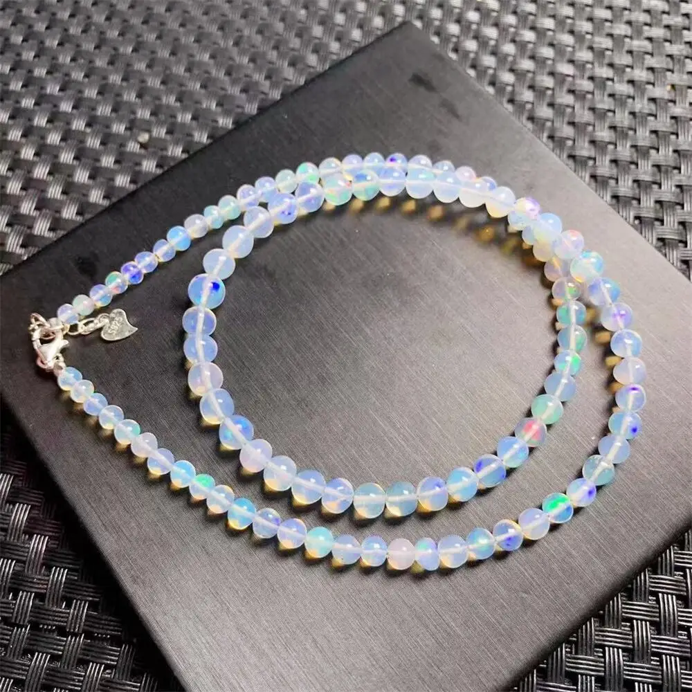 Natural Opal Necklace Bracelet Fashion Crystal Quartz Gemstone Jewelry Reiki Healing Gift For Women 1pcs