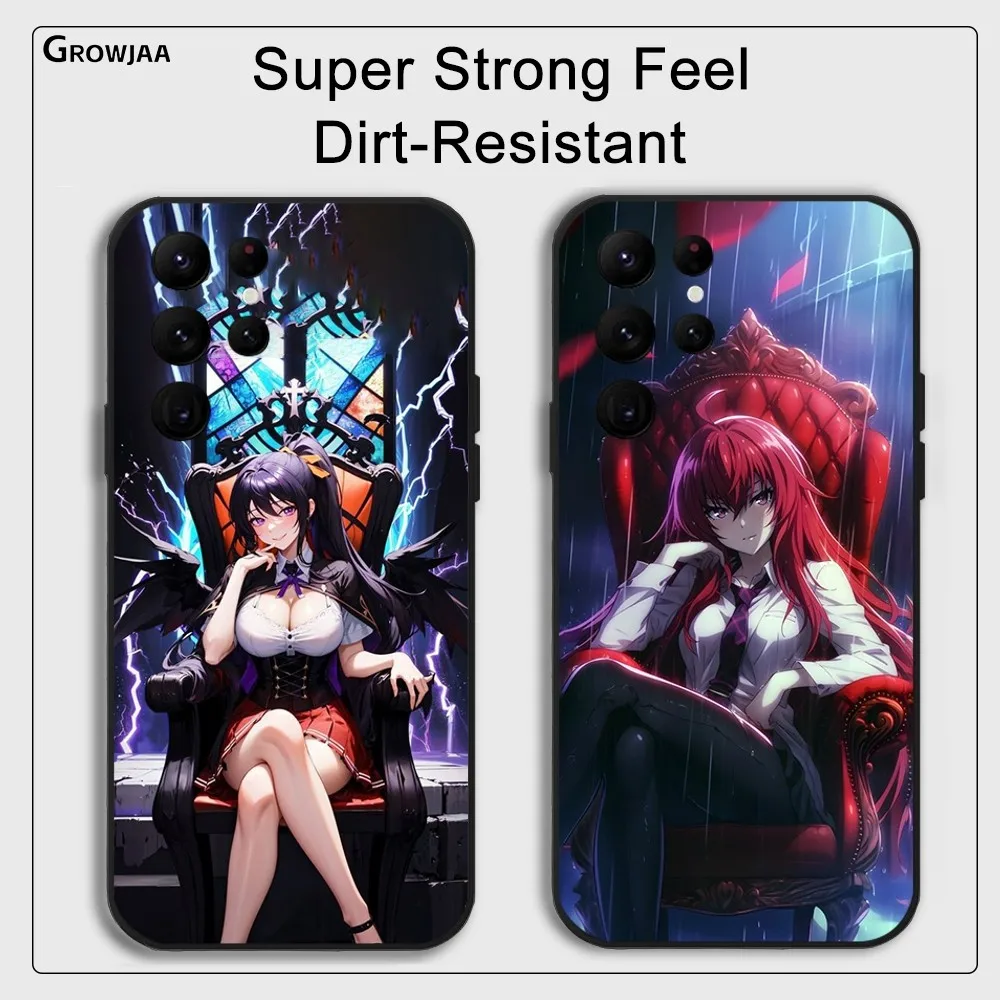 H-High School DxD Pretty Phone Case for Samsung Galaxy S24 Ultra S22 S23 Ultra S21 S20 Protective Silicone Funda