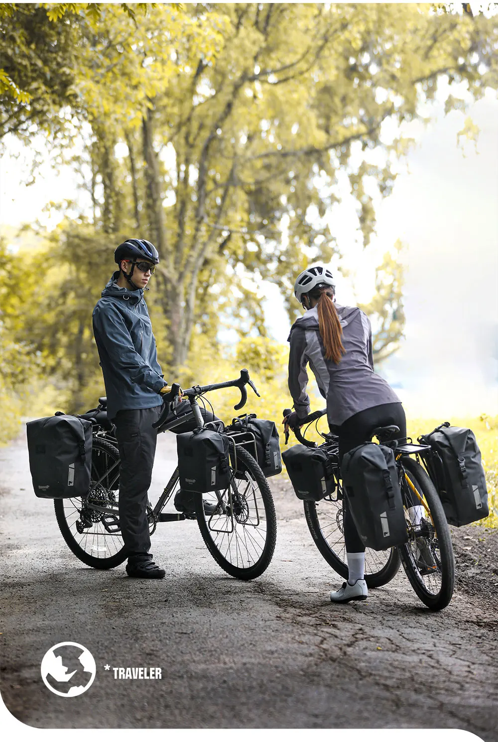 Rhinowalk Fahrradtasche, Schnellverschluss, wasserdicht, Fahrradträger, Seitentasche, Gepäcktasche für Rennrad, MTB, Touren und Klappfahrrad – Detail 2