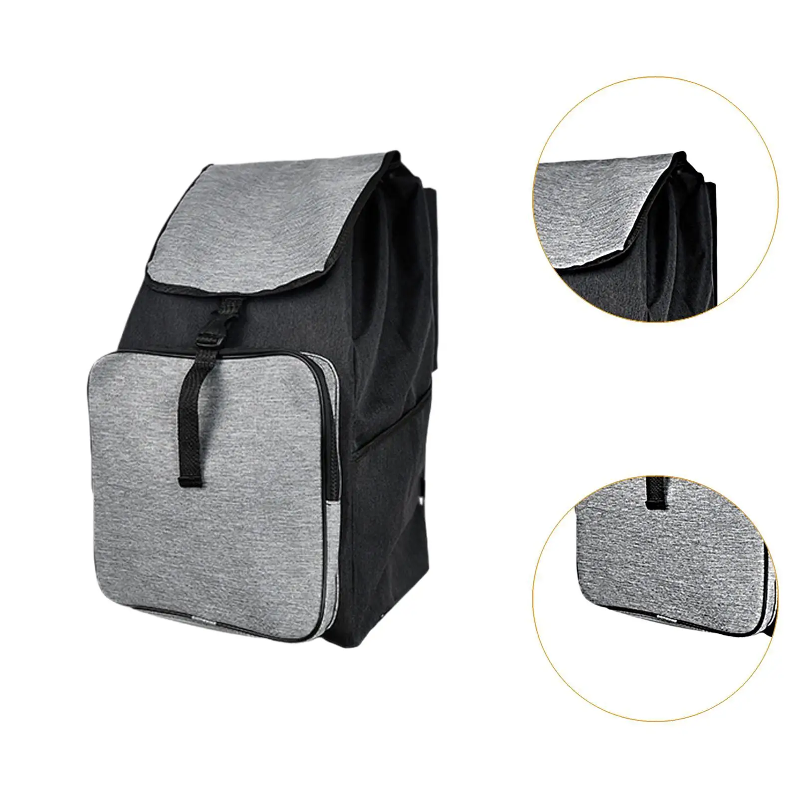 حقيبة عربة قابلة للطي أكسفورد النسيج المحمولة خفيفة الوزن الملحقات قابلة لإعادة الاستخدام لتسلق الدرج عربة المرافق استبدال 51x33x22cm