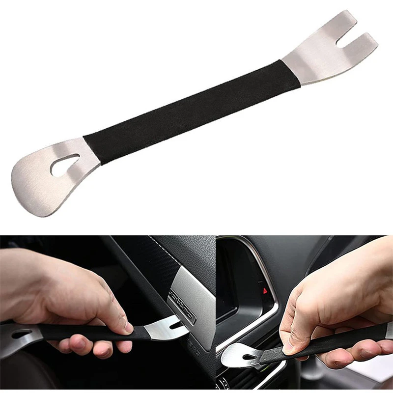 1PC Edelstahl Auto Trim Removal Tool Multifunktionale Innen Tür Panel Audio Modifikation Terminal Verschluss Entferner Werkzeuge