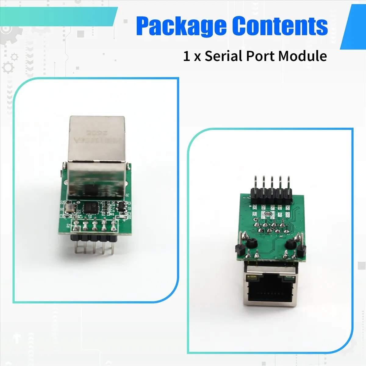 Punctual- CH9120 Network TTL Serial Port Module Serial Port Transparent Transmission 10M Ethernet Module WCH Serial Port Server