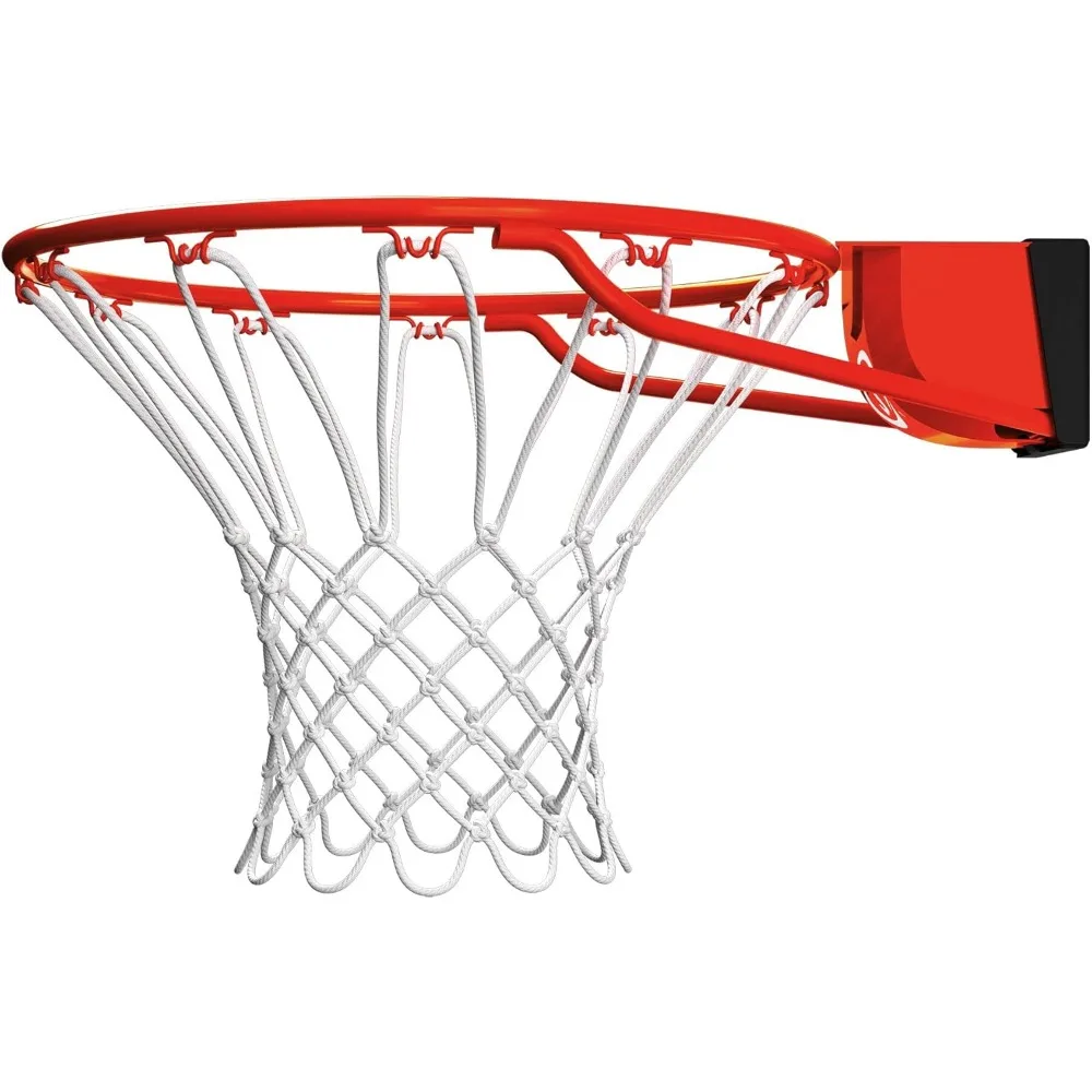 Professional 18" Steel Basketball Hoop with Net - Fixed/Breakaway Rim for Indoor & Outdoor Courts