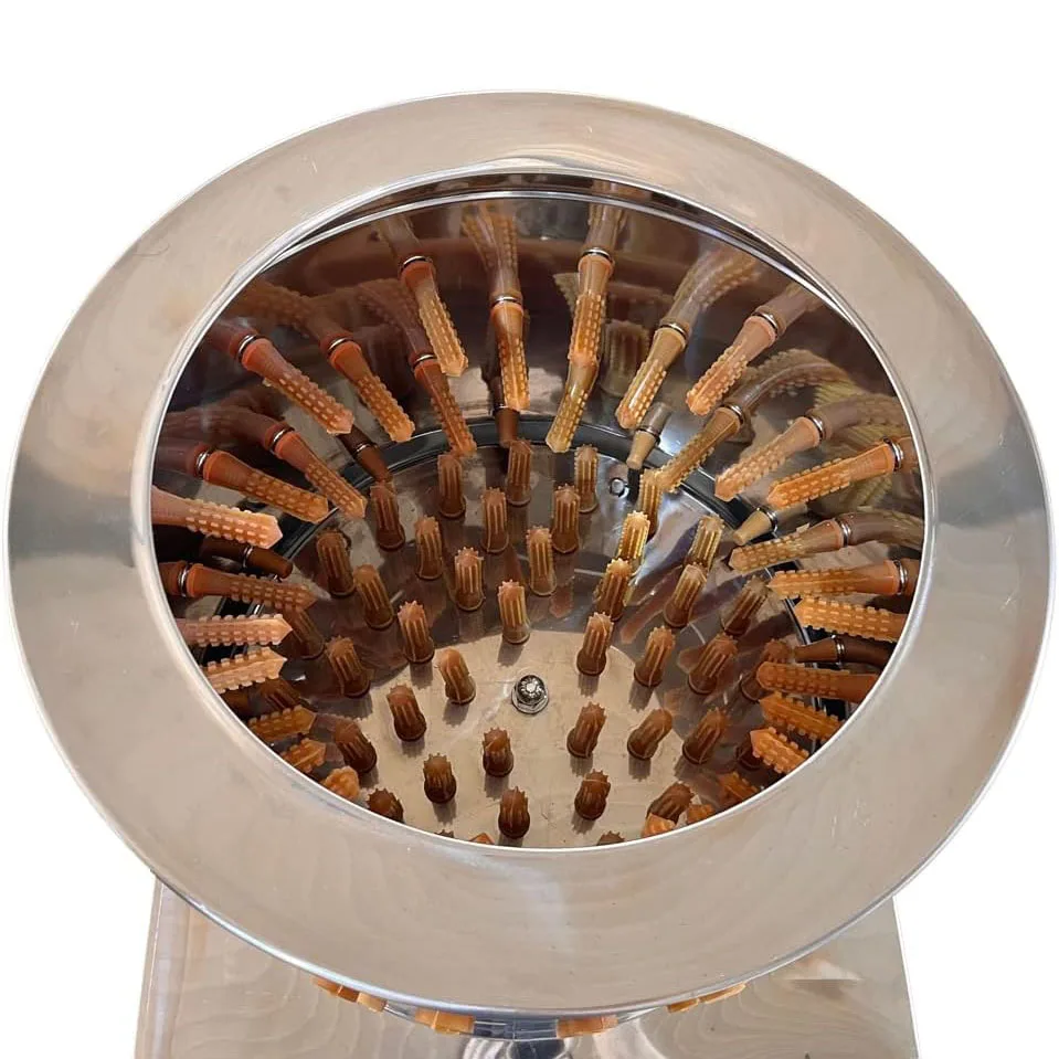 آلة نتف الدجاج التركية التجارية آلة إزالة شعر ريش الدواجن مع 10 أصابع مطاطية 1400 دورة في الدقيقة