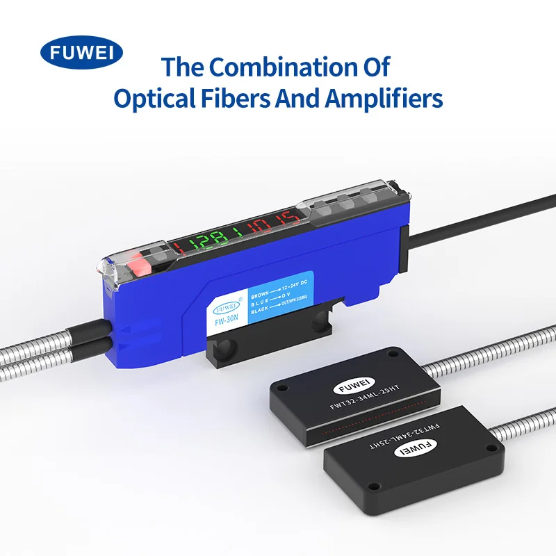 FWT32-34ML-25HT Mask Machine Metallic Sheath Through Beam Area Matrix Type Grating  Fiber Optic Sensor