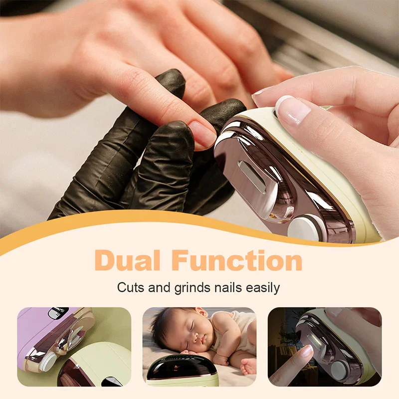 

Electric Automatic Nail Clipper Manicure Nail Trimmer for Adult Baby Finger Toe Scissors Pedicure Nail Cutter Sharpener Manicure