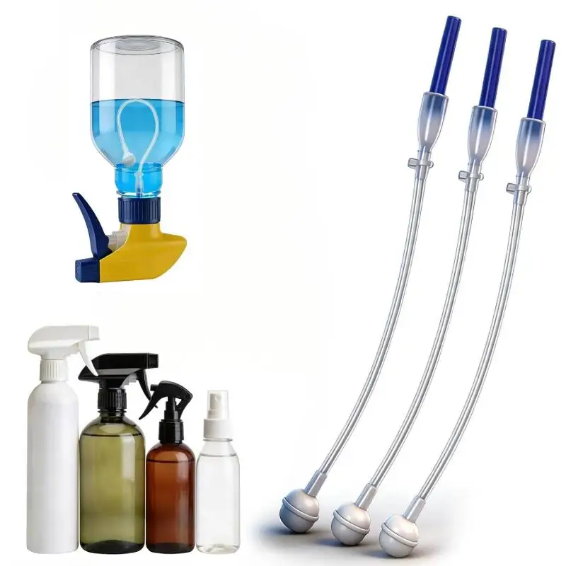1/2/3Pcs Universal Spray Bottle Adapter 360 Degree Weighted Adapter Sprayer Bottle Top Head Gardening Window Cleaning Supplies