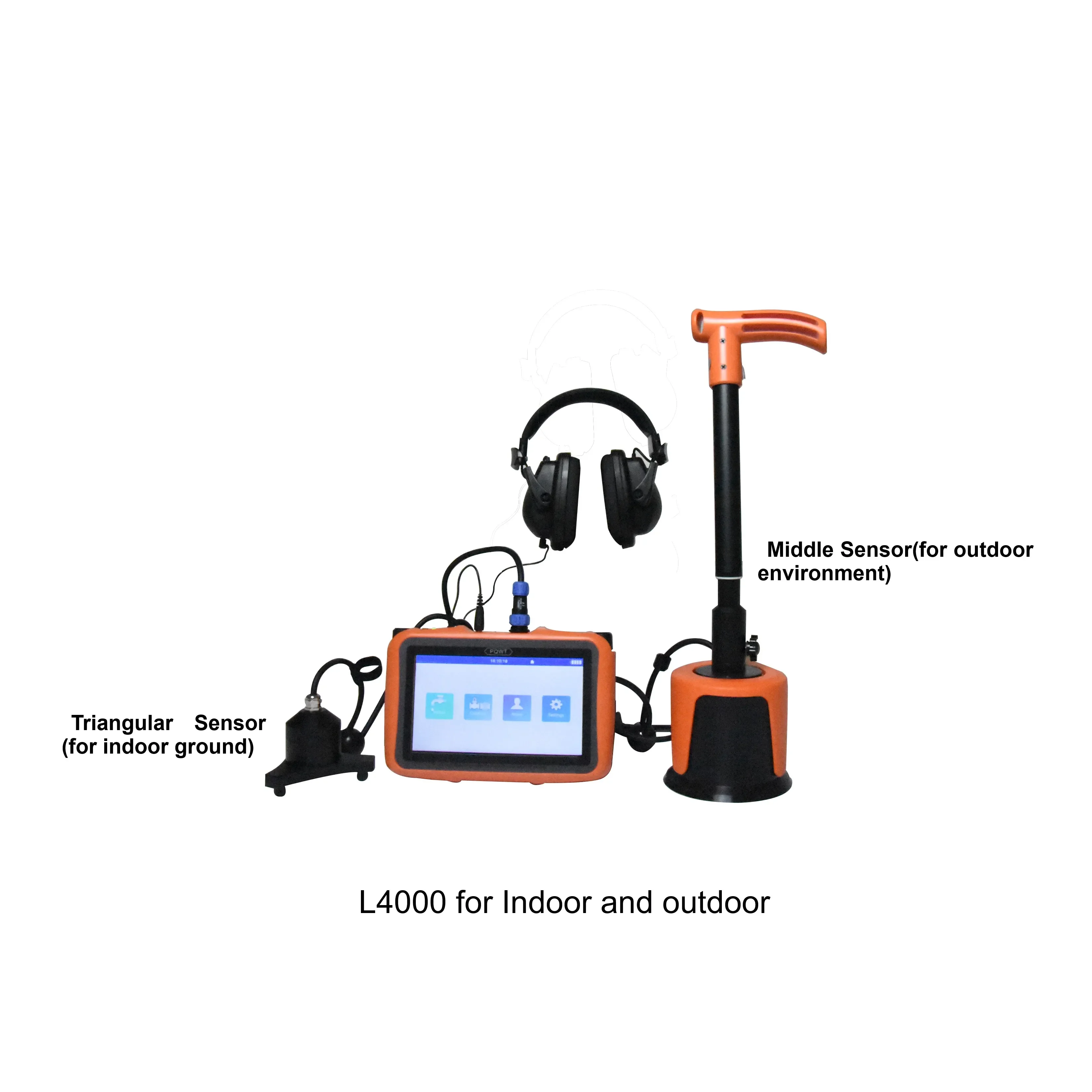 PQWT-L4000 Underground Water Pipeline Leak Detector Indoor And Outdoor Portable Water Leakage Detector Plumbing Service