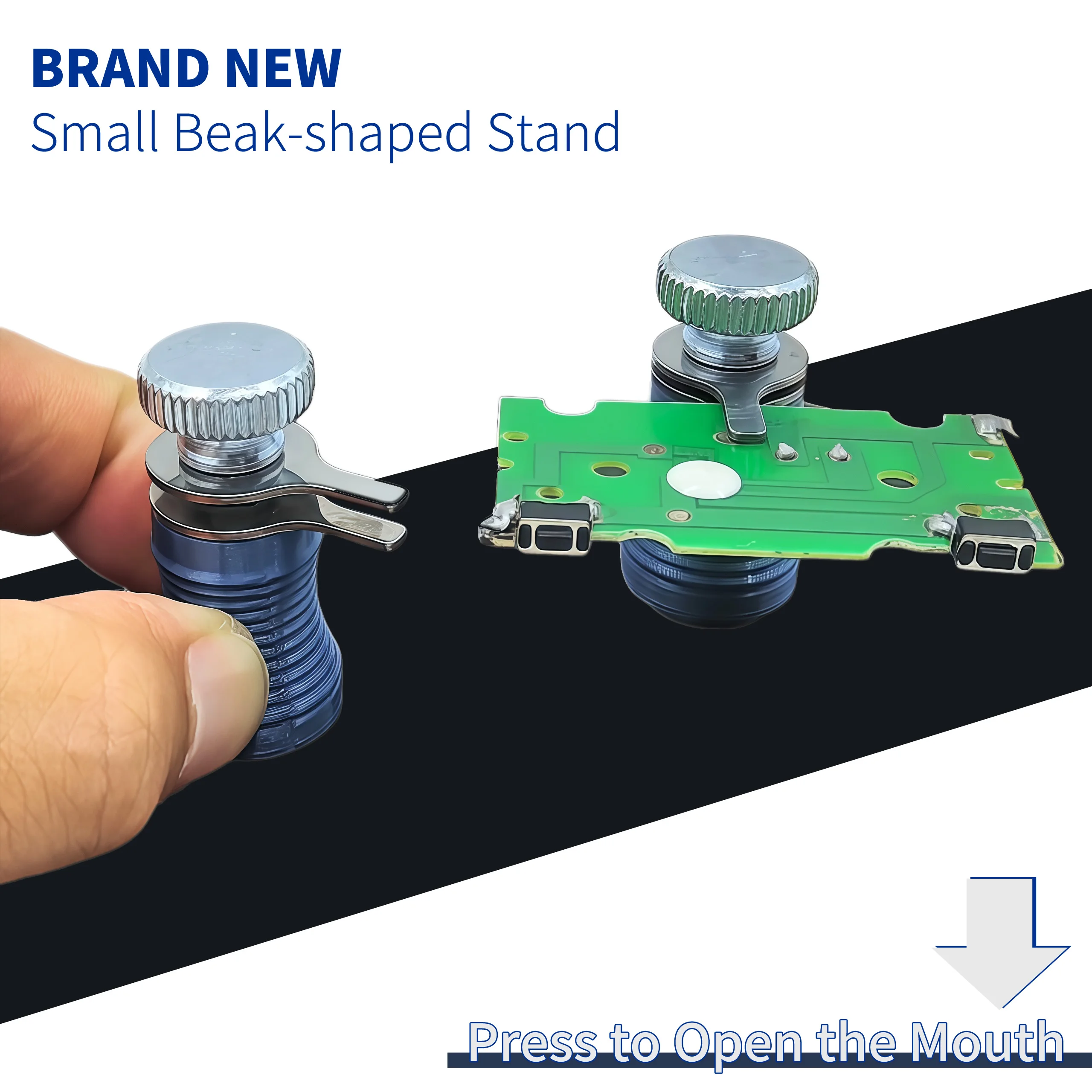 4-teiliges neues Upgrade-Set mit federbelasteten magnetischen Leiterplattenhaltern – starker Magnet, Carbon-Säulen-Design für Telefonreparatur und Löten – Detail 2