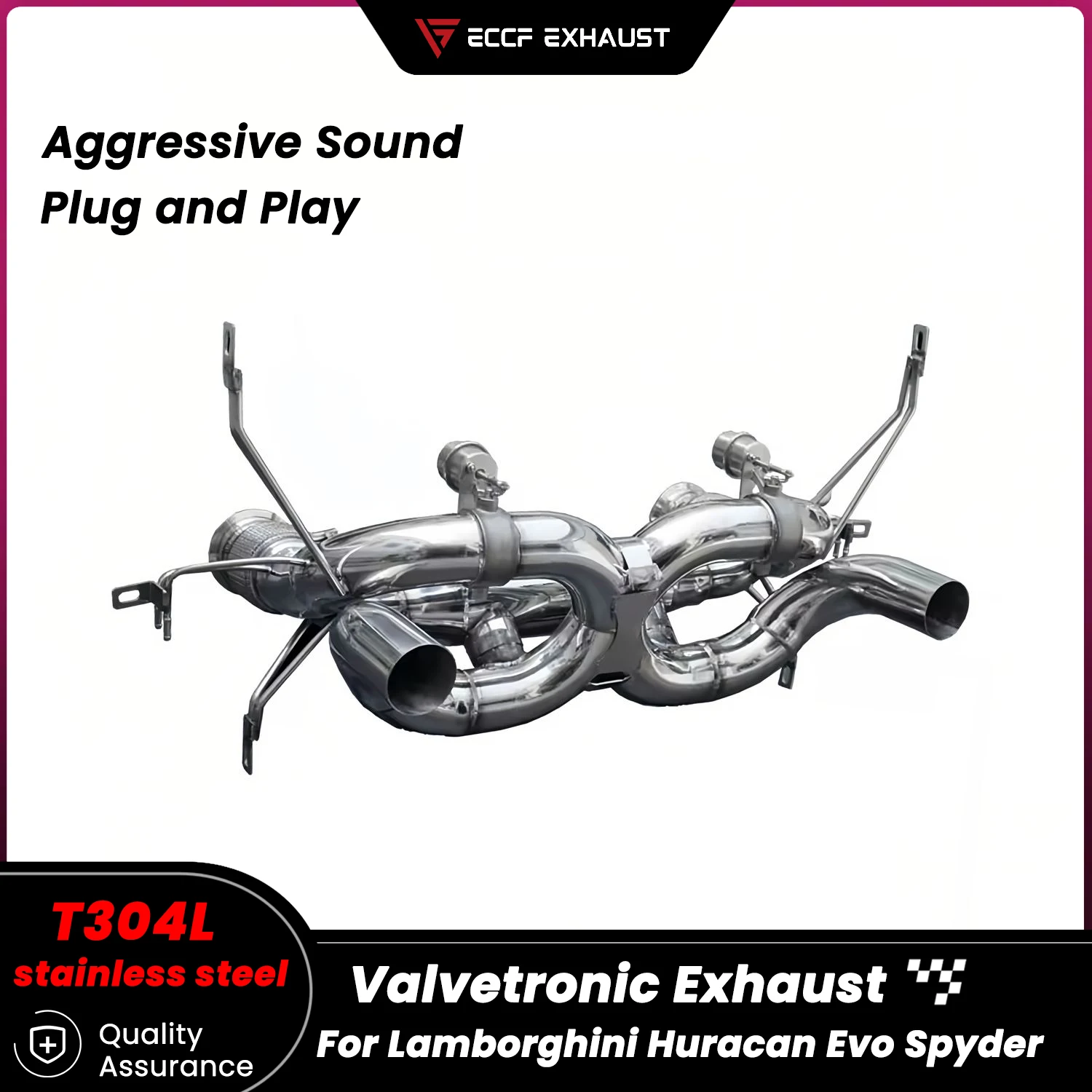 

Sporty Sound Pneumatic Valve Exhaust Catback Exhaust For Lamborghini Huracan Evo Spyder Performance Upgrade Easy Installation