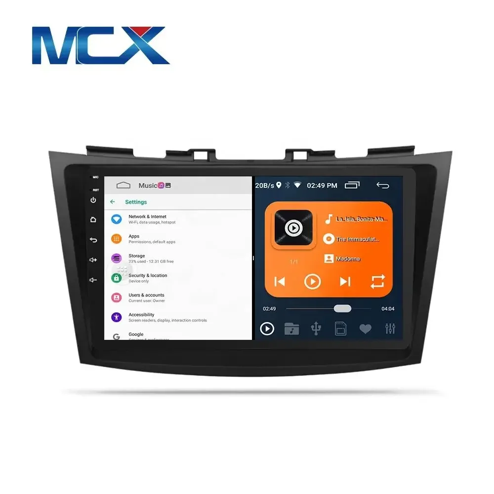 MCX نظام تحديد المواقع والملاحة أندرويد 10.0 راديو شاشة تعمل باللمس HD رئيس وحدة سيارة الصوت مشغل فيديو ل Changan Swift 2012