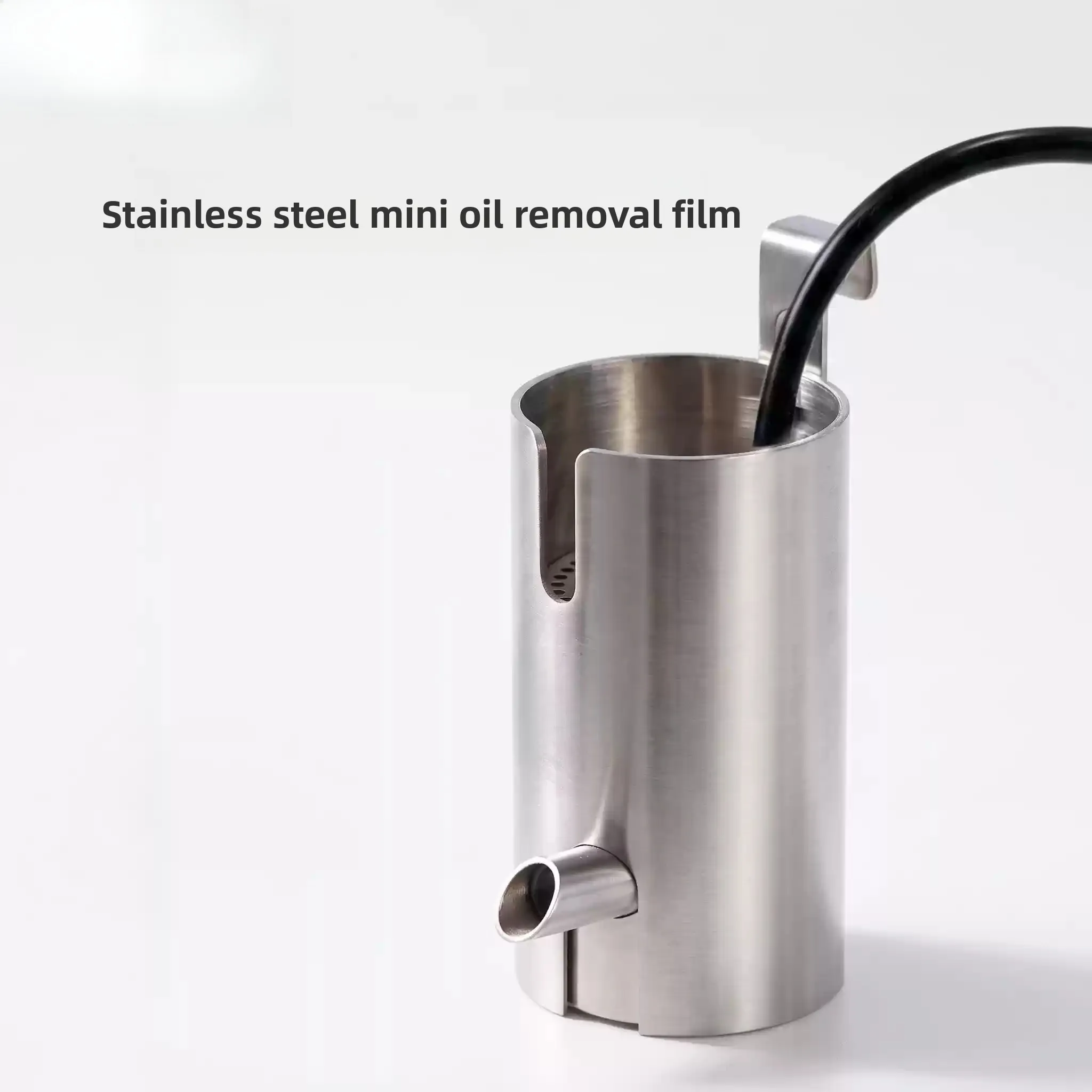 Mini Fish Tank Oil Film Remover Stainless Steel Internal Filter Pump Electric Surface Skimmer Aquarium Accessory