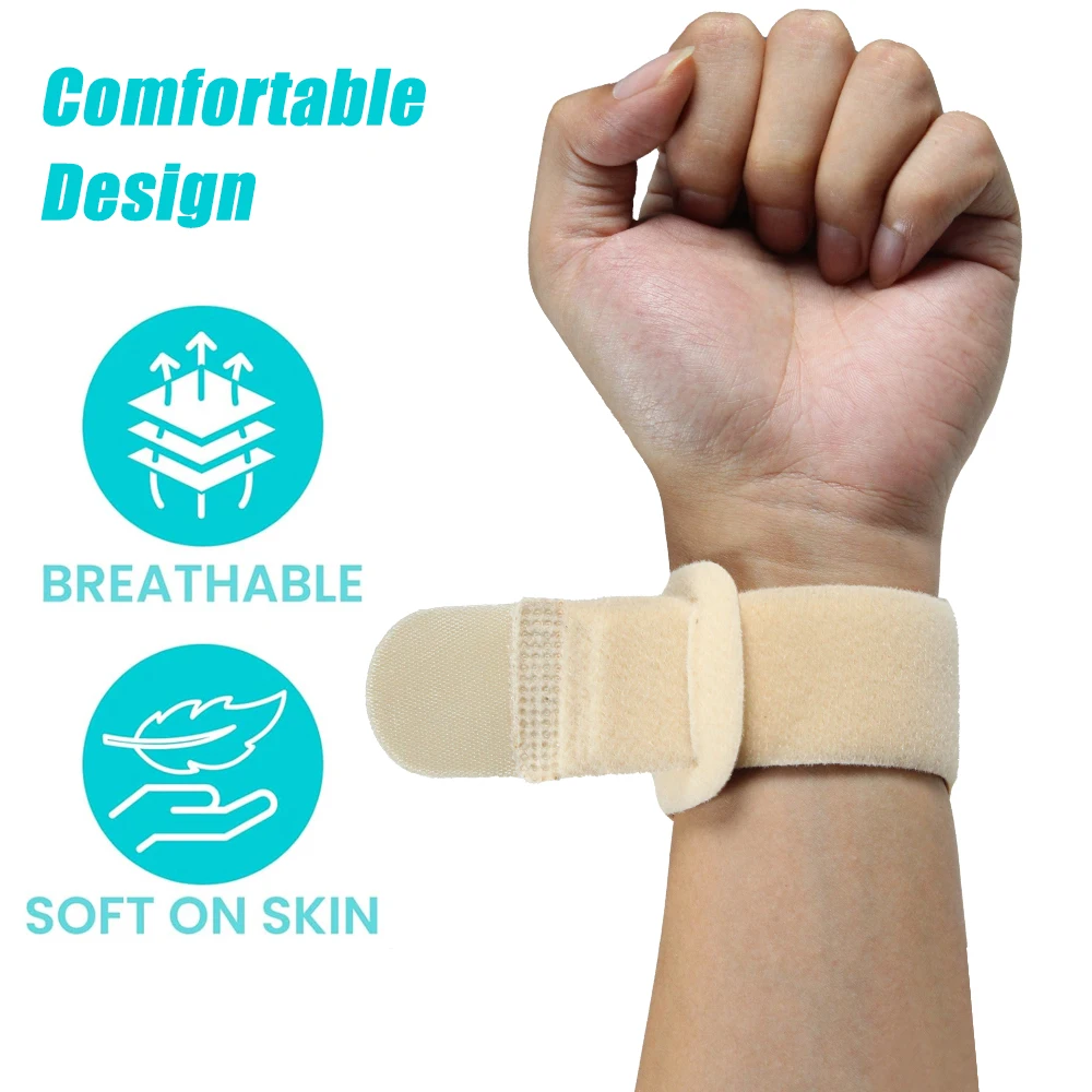 1 Pcs Compression Wrist Brace Wrap for TFCC Tears, Adjustable Wrist Support for Tennis Tendonitis Carpal Tunnel Syndrome Unisex