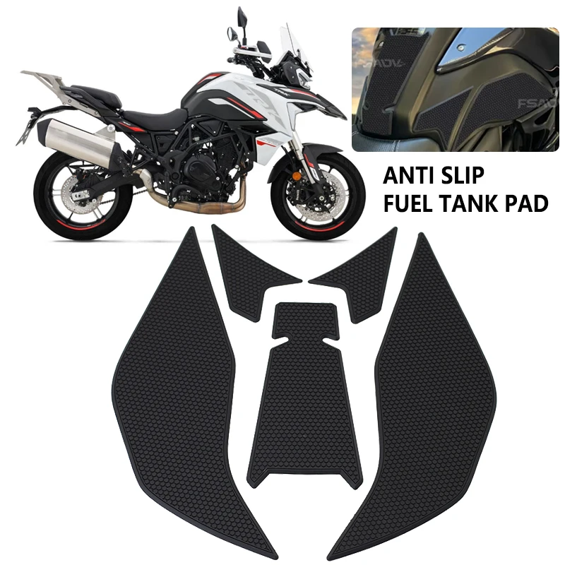 

Нескользящие боковые наклейки на топливный бак мотоцикла для Benelli TRK702, водонепроницаемые наклейки TRK702X TRK 702X 702X 2022 2023 2024