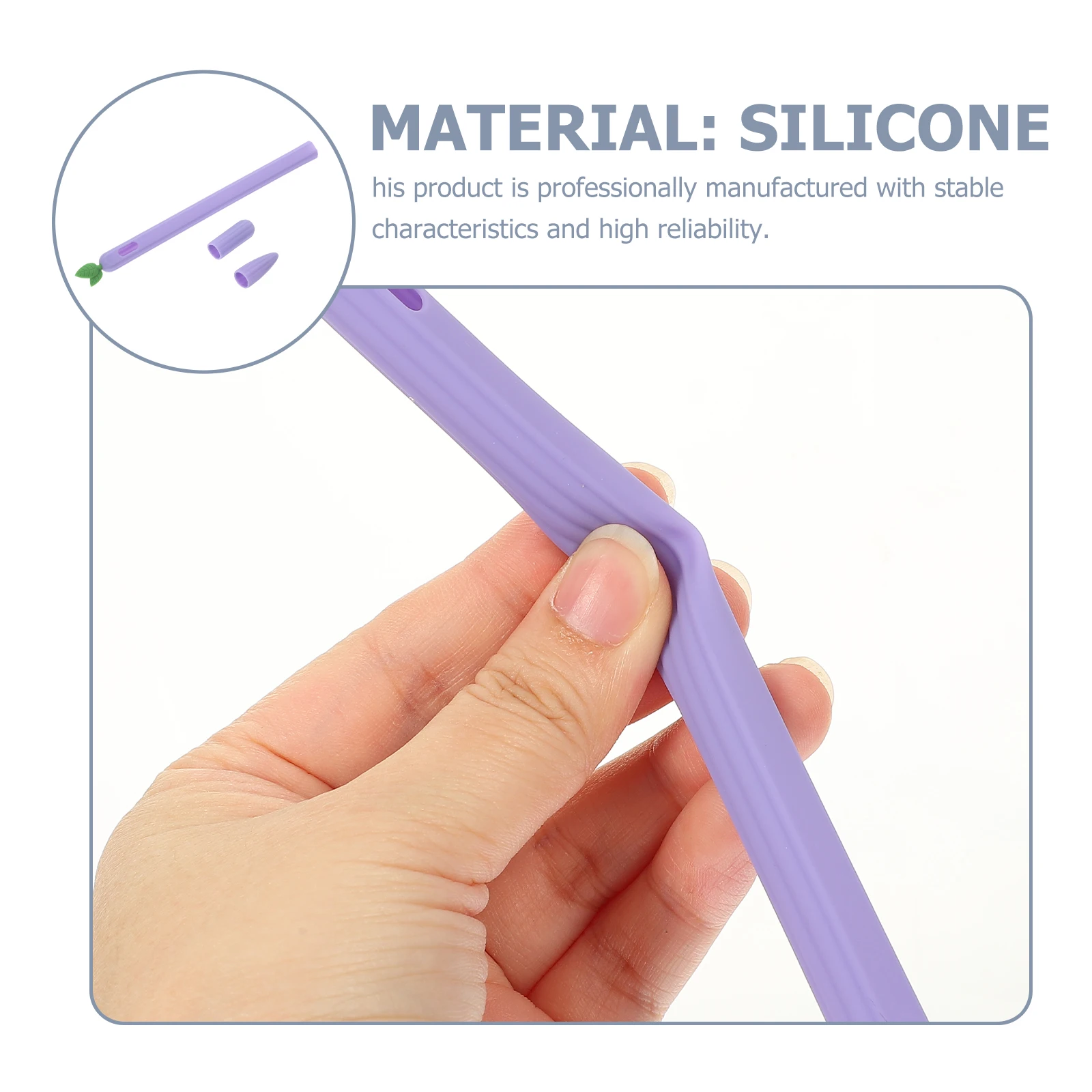 

Silicone Sleeve Carrot Design Non Slip Compatible With Apple Pencil 2 Stylus Cover Protective Accessory For Pencil