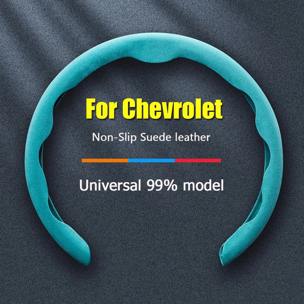 

For Chevrolet Car Steering Wheel Covers Suede Leather Auto Parts Fit Cruze Captiva Lacetti Aveo Niva Spark Sonic Trax Camaro