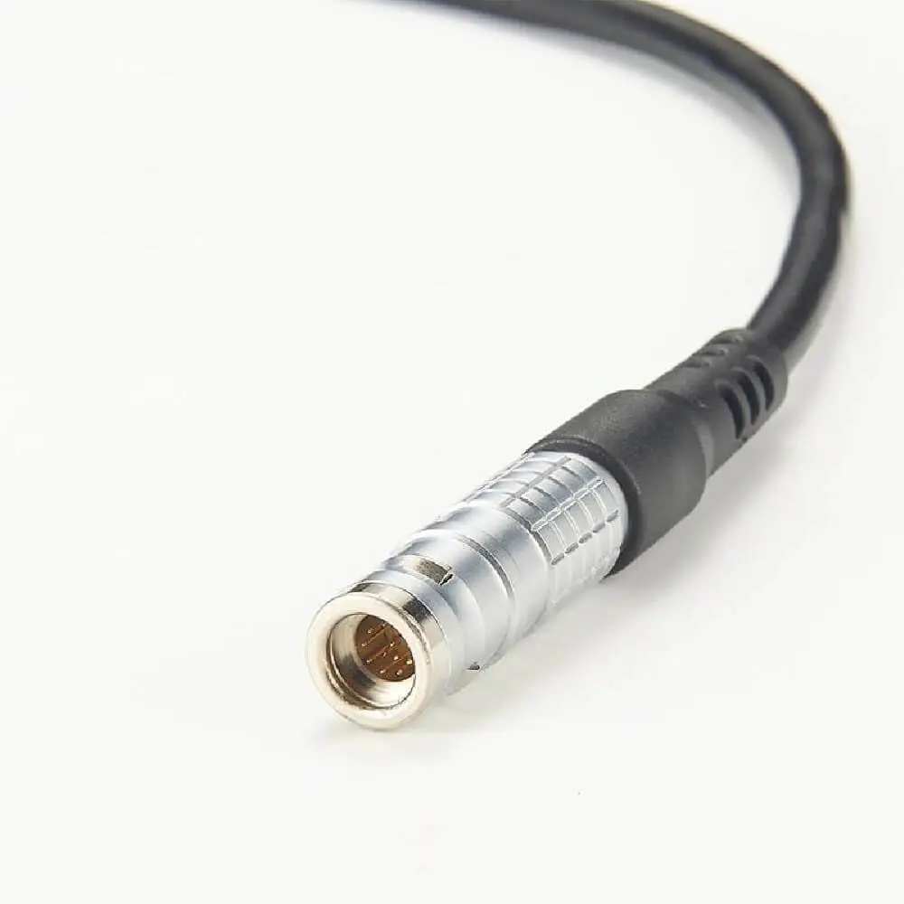 12 pines macho autobloccante redondo en metal al cavo conector hembra DB9 3 Metro