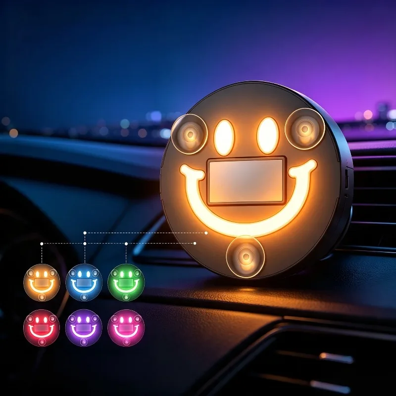 Car Ambient Light Solar Type-C Dual Charging Suction Cup Mount Vibration Light Sensor Auto Decor Lamp For Auto Window Glass