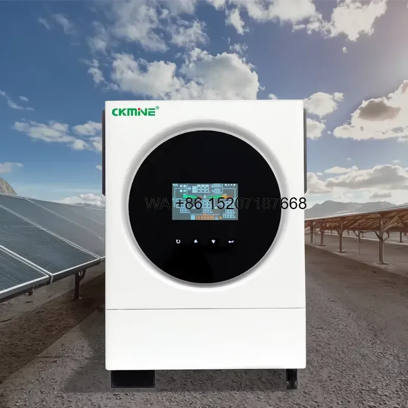 Wmwmnu for CKMINE Dual Output 26.1A 48VDC to 220VAC Solar Inverter 6KW Hybrid MPPT Off Grid Solar Power Inverter System