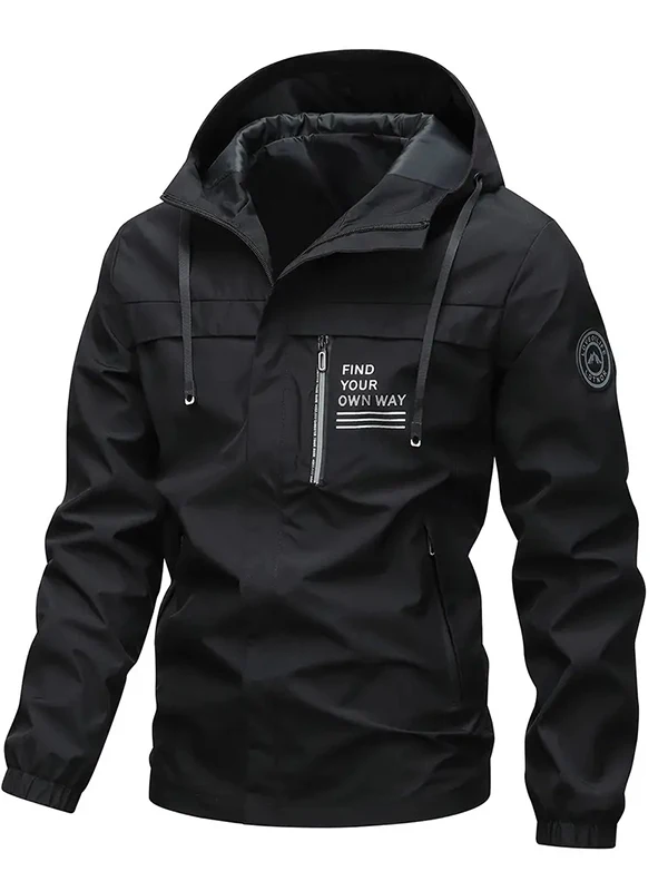 

Мужская верхняя одежда для активного отдыха: новая повседневная куртка на молнии из полиэстера, приталенный крой, современный стиль, весна-осень