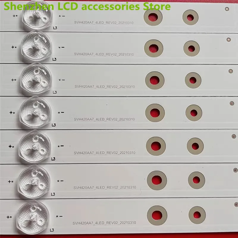 สำหรับ Hisense LED43K5100U LED43K260 SVH420AA7-4LED-REV02 LED43HS266 40.2cm 3V 4LED 100% แถบไฟแบล็คไลท์ LED ใหม่
