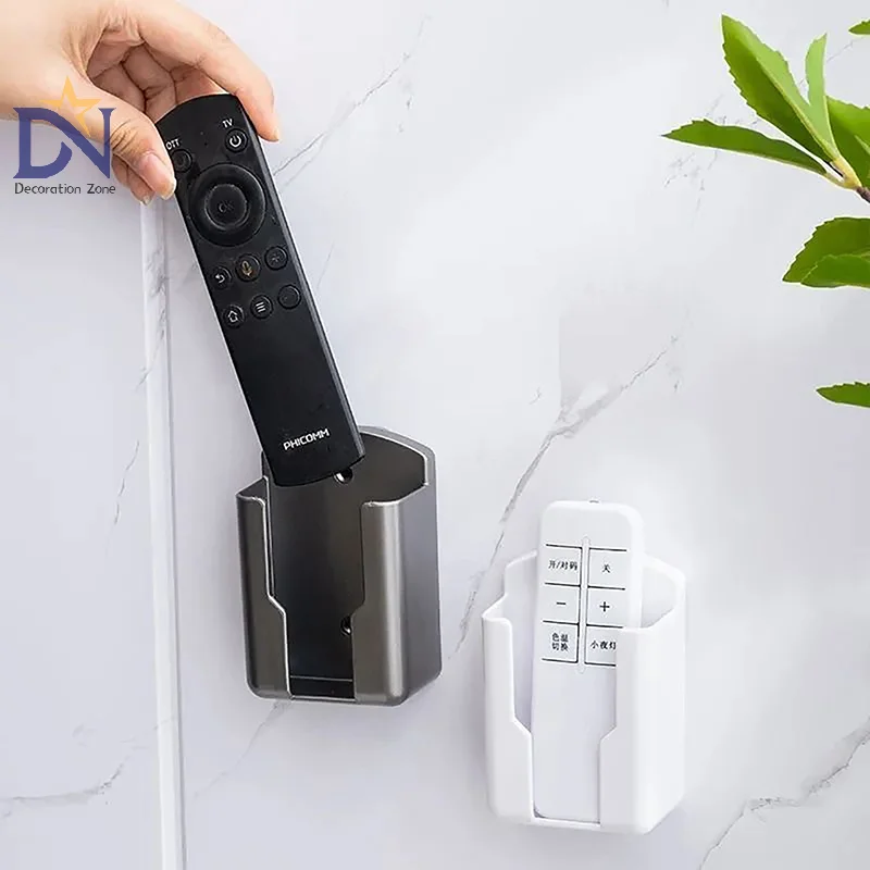 Universal Remote Controller Holder Phone Charging Bracket Air Conditioner Remote Controller Bracket Wall Shelf Mount Stand