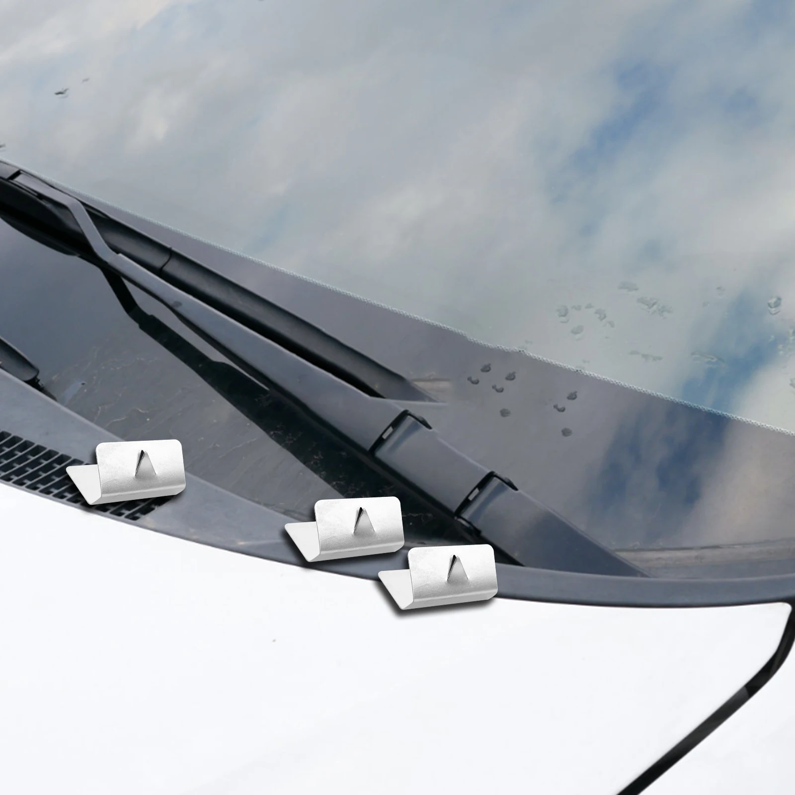 

12 Pcs Windshield Clips Durable Metal Car Window Visor Clamps Rain Deflector Guards Secure Clips For Cars Enhance Safety