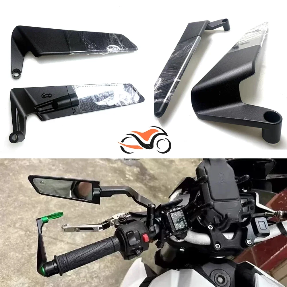 

Motorcycle Side View Mirror for Ducati Streetfighter V2 V4 V4S 848 Wind Wing Stealth Winglets Rearview Mirrors Rotate Adjustable