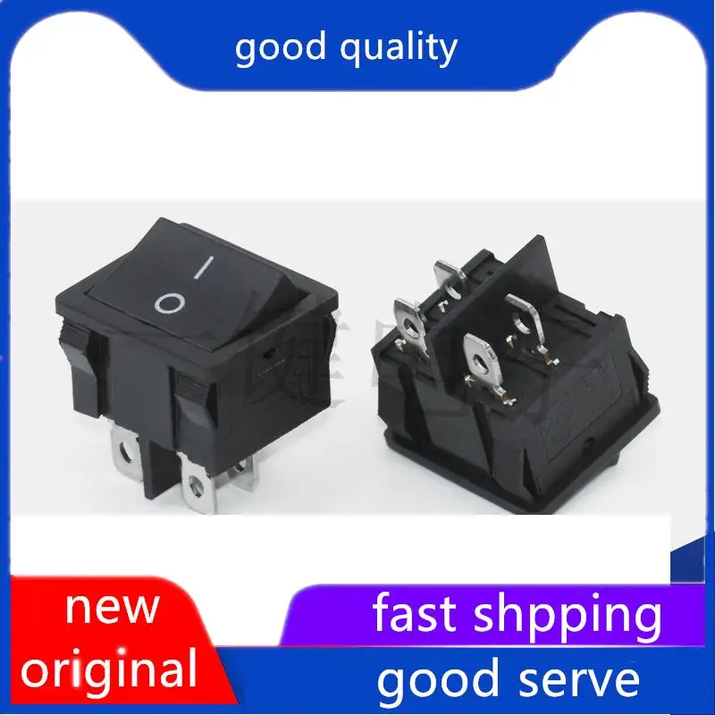 

10pcs original new KCD5-201 Reset Ship Type Switch Jump Step Machine Computer Speaker Toy Button Key 4-Pin 2-speed 21 * 24MM