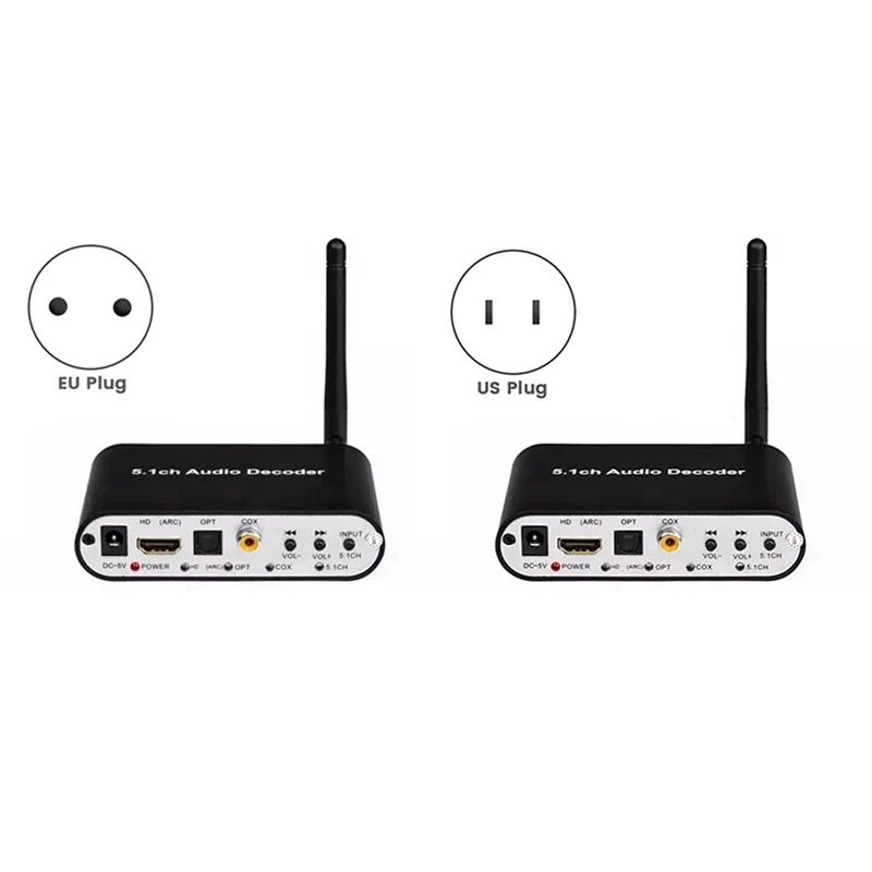 

DAC651C 5.1 Audio Decoder Bluetooth 5.0 Receiver DAC DTS AC3 FLAC APE HD To Compatible Extractor Converter