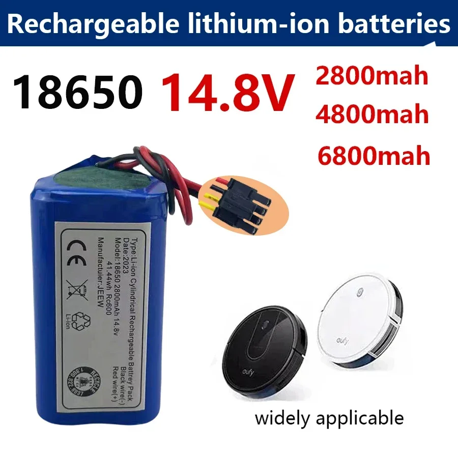 Nuevo paquete de batería de iones de litio para Robot aspirador, 14,8 V, 2800mAh, LIFERO RX9