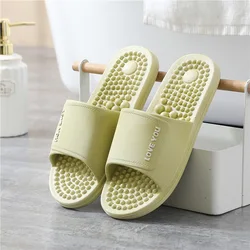 Women Massage Slide Bathroom Slippers Vacation Shoes Hotel Slippers