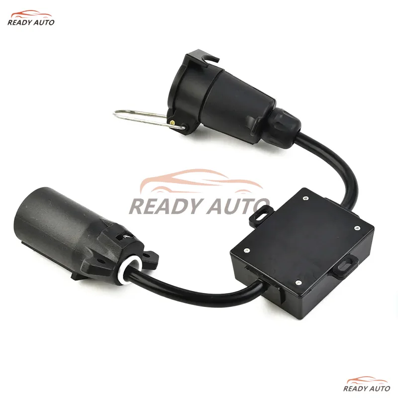 Trailer Light Converter USA 7Pin Blade Socket To EUR 7Pin Round Plug Trailer Taillight Circuit Separation Connector