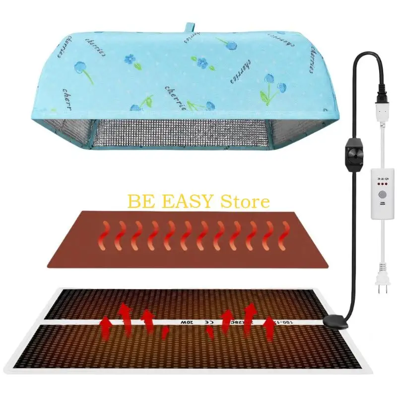 E28F Epoxy Heater Resin Warming Pad Set with Automatic Cycle Power Off, Insulated Cover, Power Cord and US Two-Pin Connection